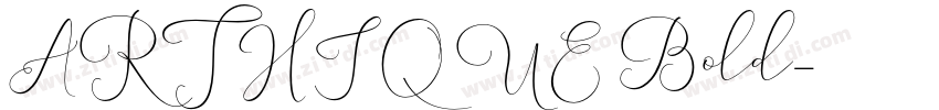 ARTHIQUE Bold字体转换